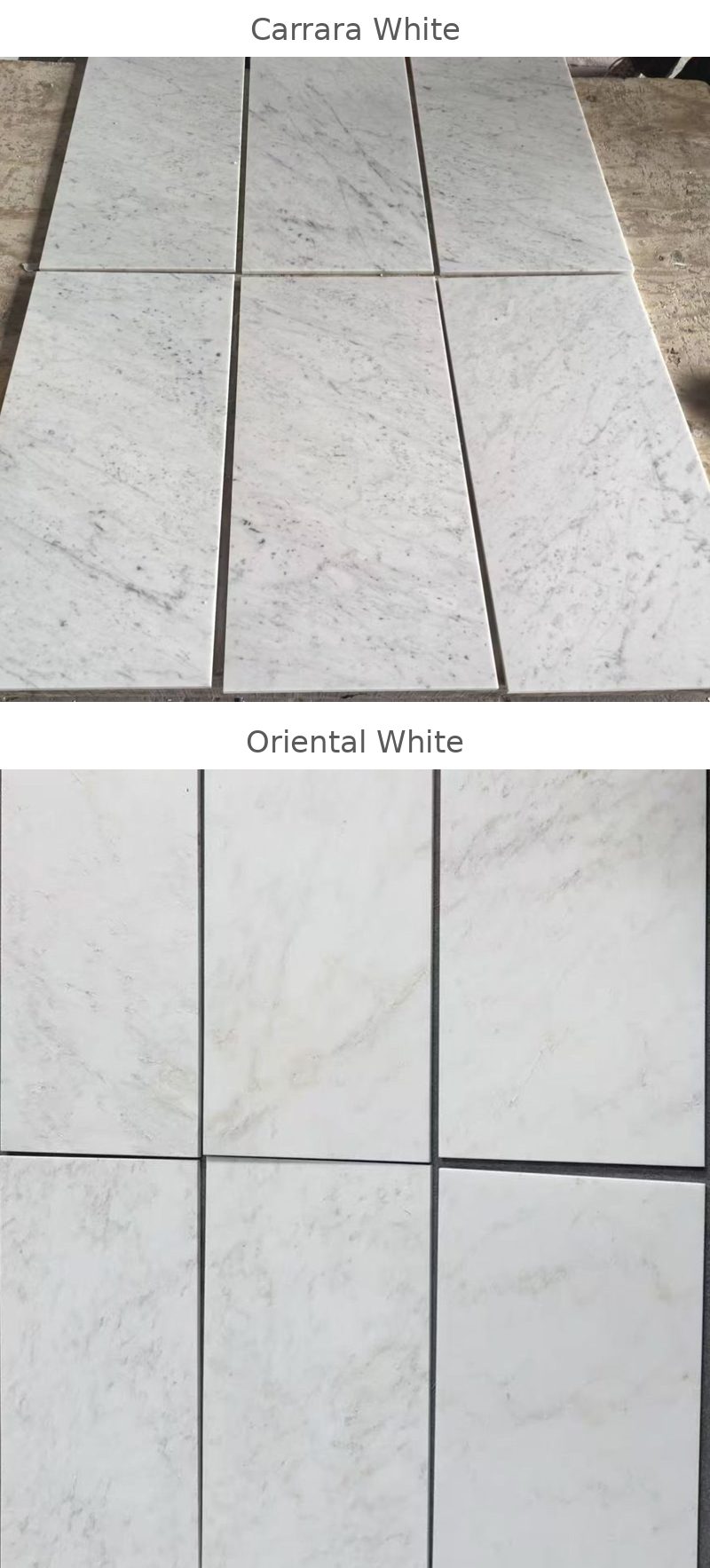 carrara white marble close-up from Italy oriental white marble close-up, grey veining