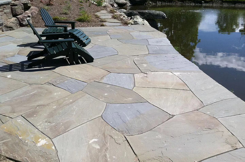 Paving stone in patio -Sandstone