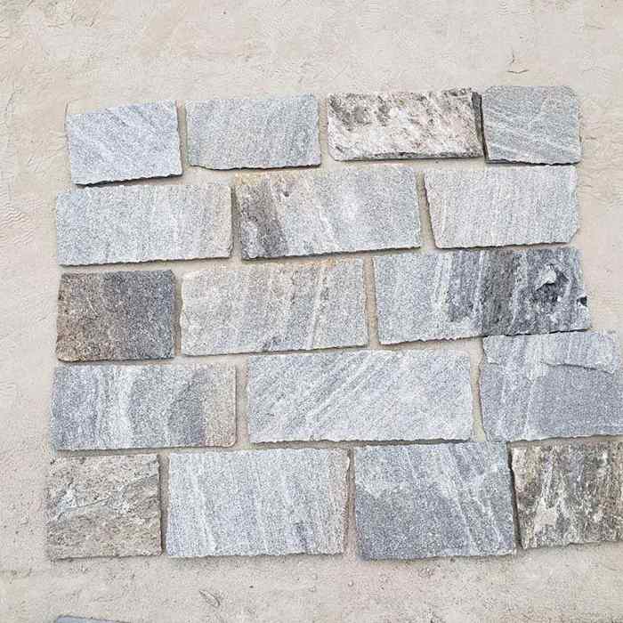 Grey Quartzite Thin Stone Veneer